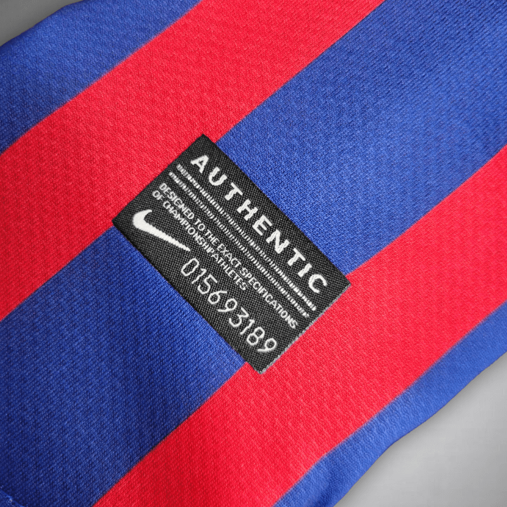 11/12 FC Barcelona Long Sleeve Home Kit from FootballPrestige.com - Premium Football Kits