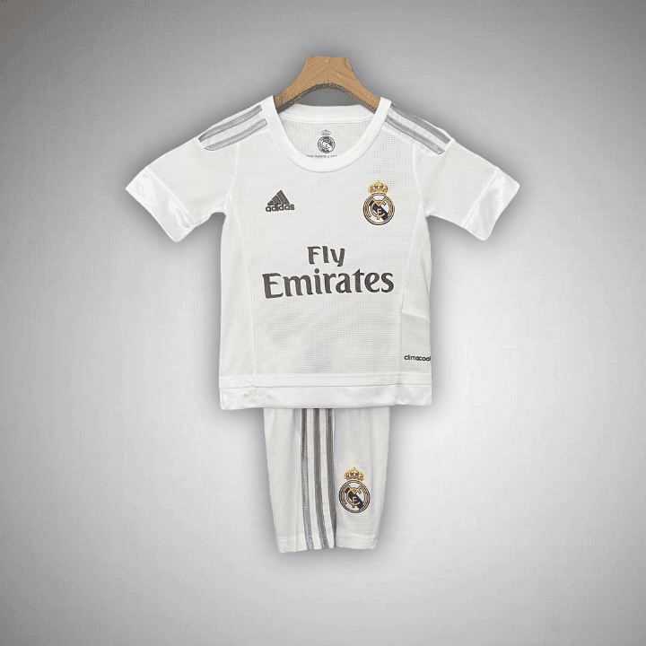 15/16 Real Madrid Home Kids Size Kit from FootballPrestige.com - Premium Football Kits