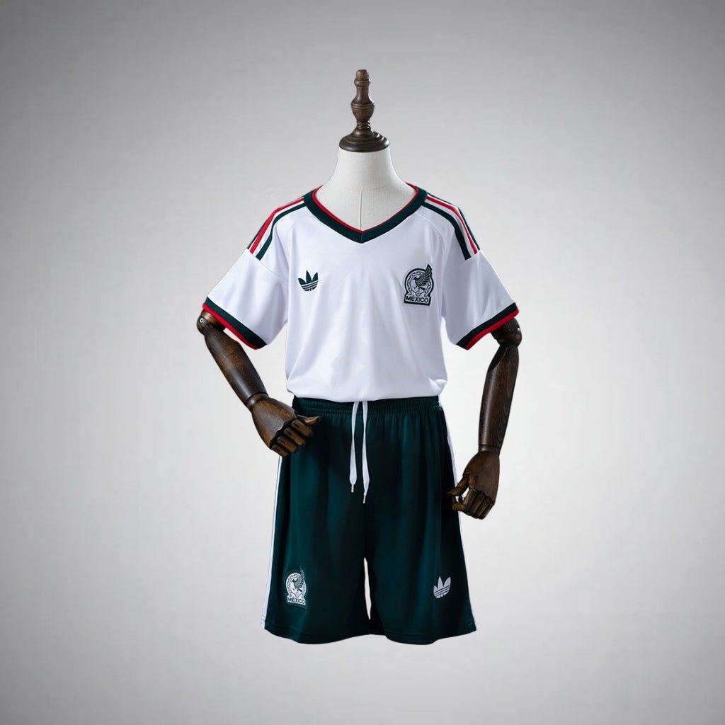 2026 Mexico Away Kids Size Kit from FootballPrestige.com - Premium Football Kits