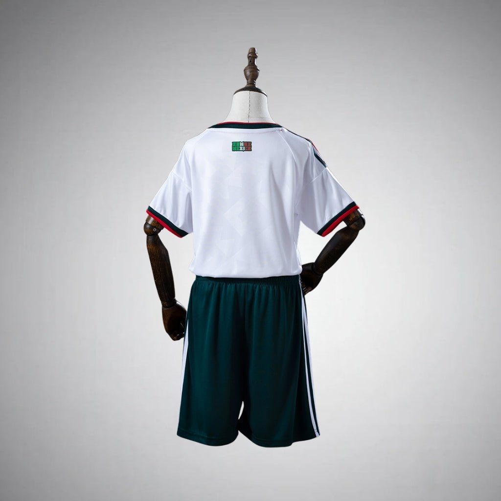 2026 Mexico Away Kids Size Kit from FootballPrestige.com - Premium Football Kits