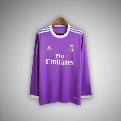 16/17 Real Madrid Away Long Sleeve Kit from FootballPrestige.com - Premium Football Kits
