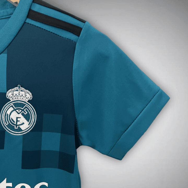 17/18 Real Madrid Third Premium Kids Size Kit from FootballPrestige.com - Premium Football Kits