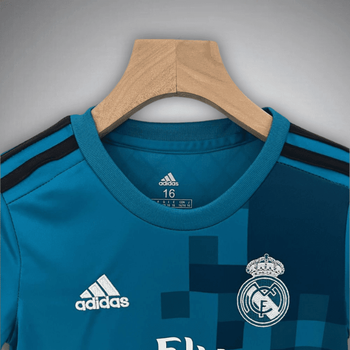 17/18 Real Madrid Third Premium Kids Size Kit from FootballPrestige.com - Premium Football Kits