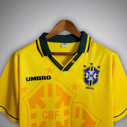 1994 Brazil Home Kit from FootballPrestige.com - Premium Football Kits
