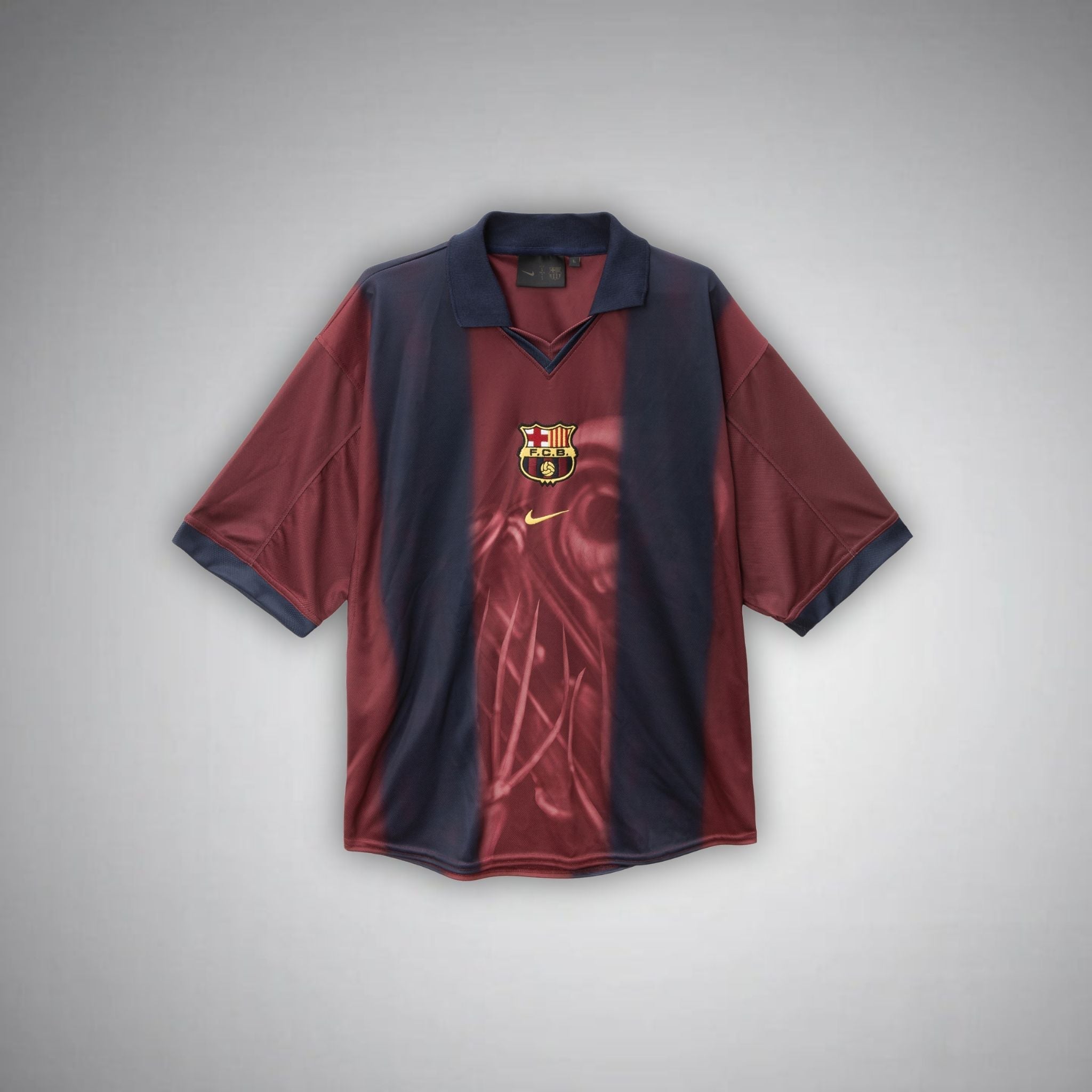 2000/01 FC Barcelona Retro x Cactus Jack Limited Edition Home Kit from FootballPrestige.com - Premium Football Kits