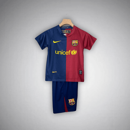 2009 FC Barcelona UCL Final Kids Size Kit from FootballPrestige.com - Premium Football Kits