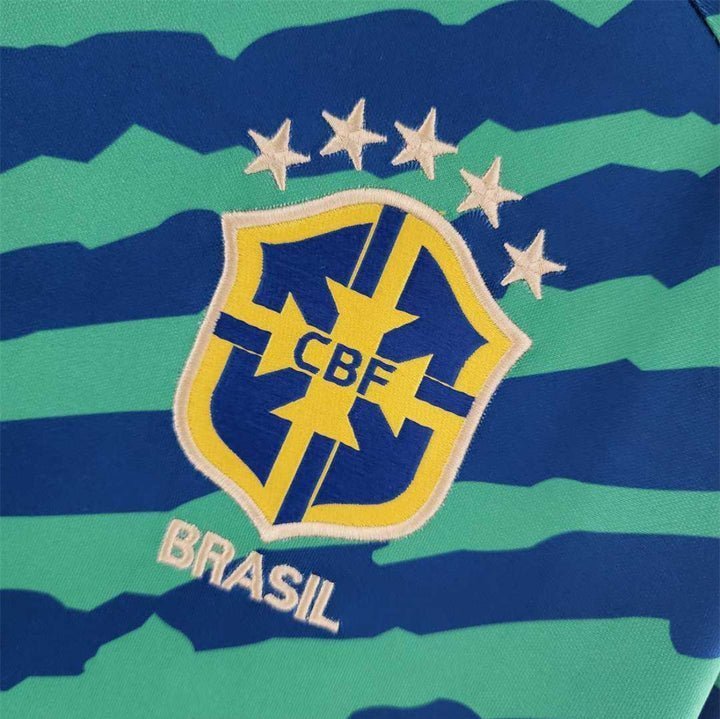 2022 Brazil Pre - match Kit from FootballPrestige.com - Premium Football Kits