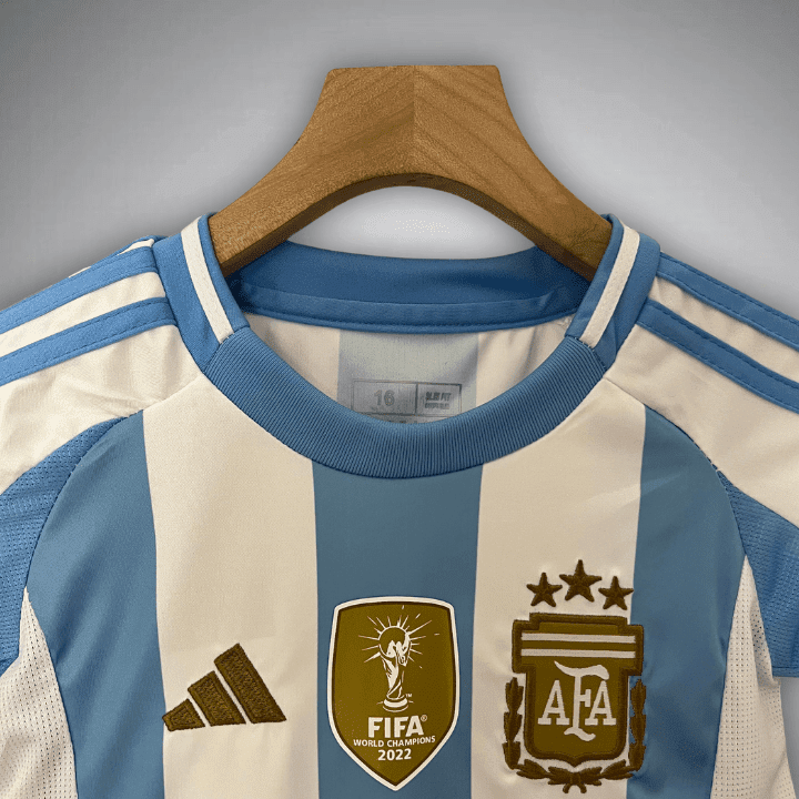 2024 Argentina Home Kids Size Kit from FootballPrestige.com - Premium Football Kits