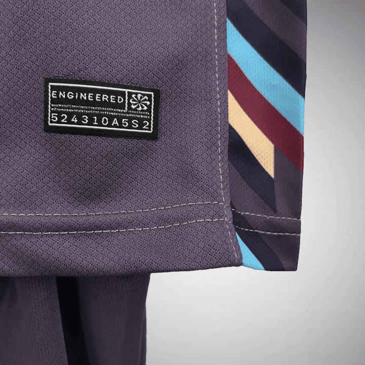 2024 England Away Kids Size Kit from FootballPrestige.com - Premium Football Kits