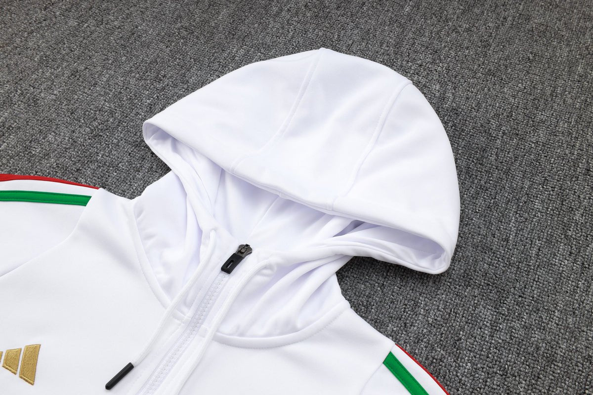 2024 Italy Blue and White Premium Tracksuit from FootballPrestige.com - Premium Football Kits