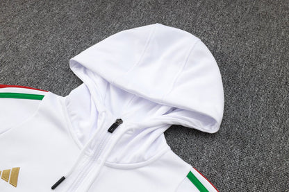 2024 Italy Blue and White Premium Tracksuit from FootballPrestige.com - Premium Football Kits