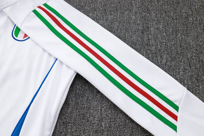 2024 Italy Blue and White Premium Tracksuit from FootballPrestige.com - Premium Football Kits