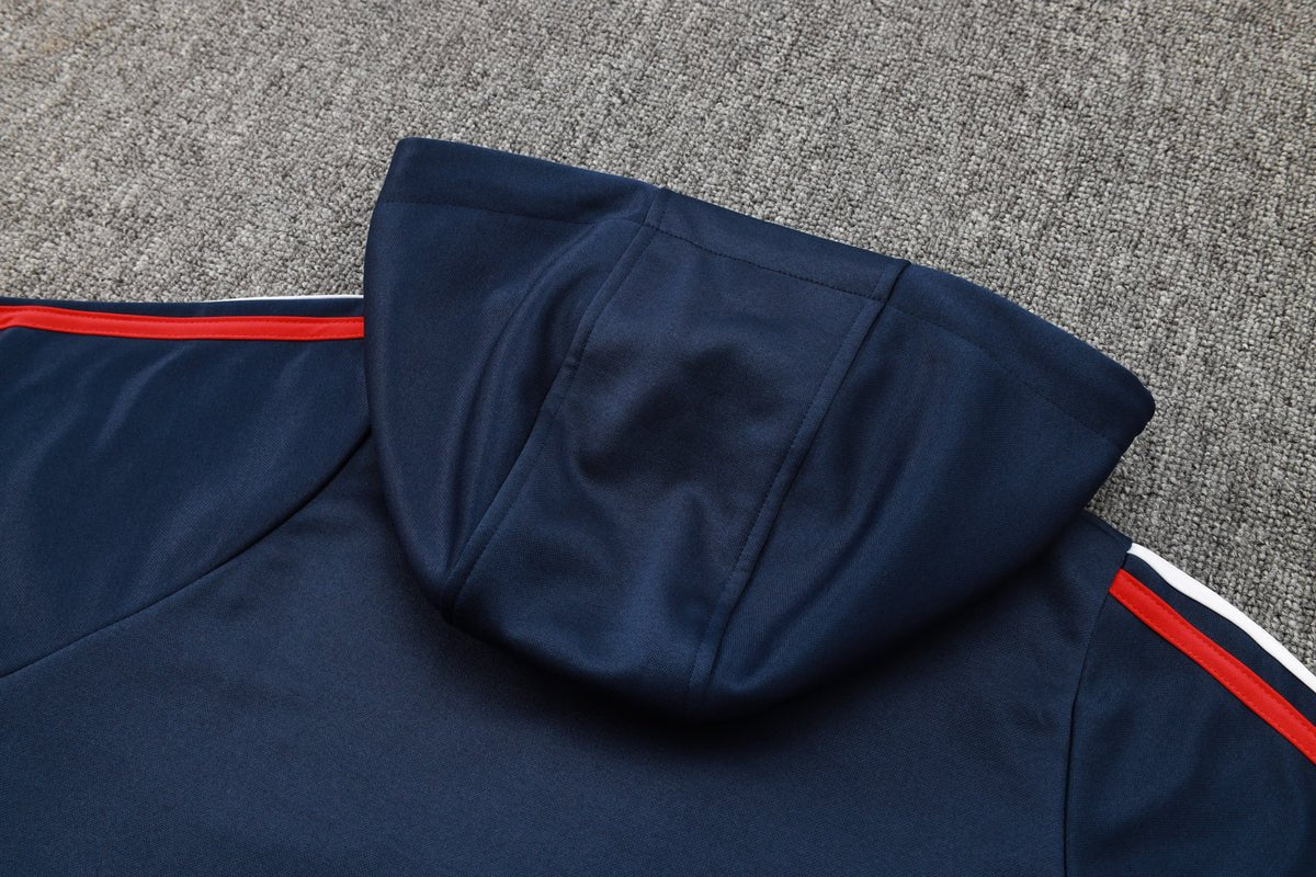 2024 Italy Dark Blue Premium Tracksuit from FootballPrestige.com - Premium Football Kits