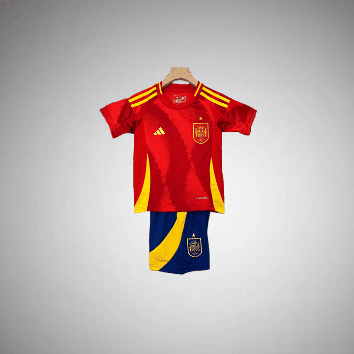 2024 Spain Home Kids Size Kit from FootballPrestige.com - Premium Football Kits
