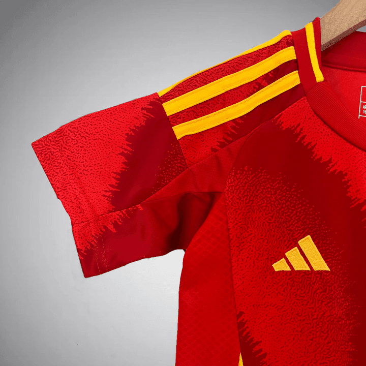 2024 Spain Home Kids Size Kit from FootballPrestige.com - Premium Football Kits