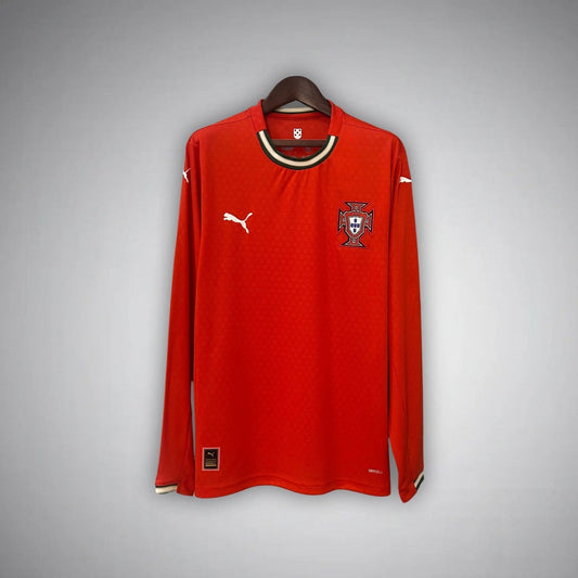 2025 Portugal Home Long Sleeve Kit from FootballPrestige.com - Premium Football Kits