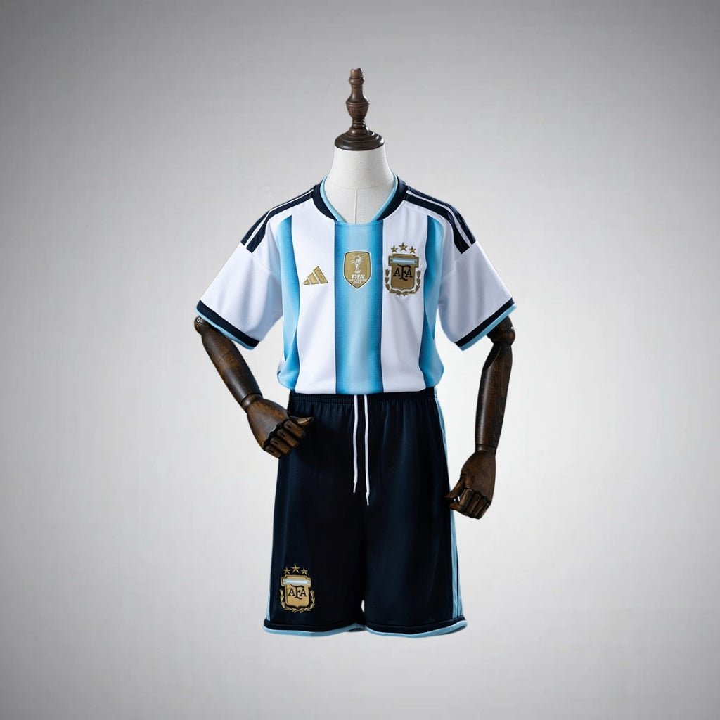 2026 Argentina Home Kids Size Kit from FootballPrestige.com - Premium Football Kits