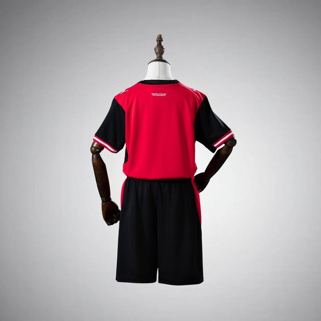 2026 Austria Home Kids Size Kit from FootballPrestige.com - Premium Football Kits