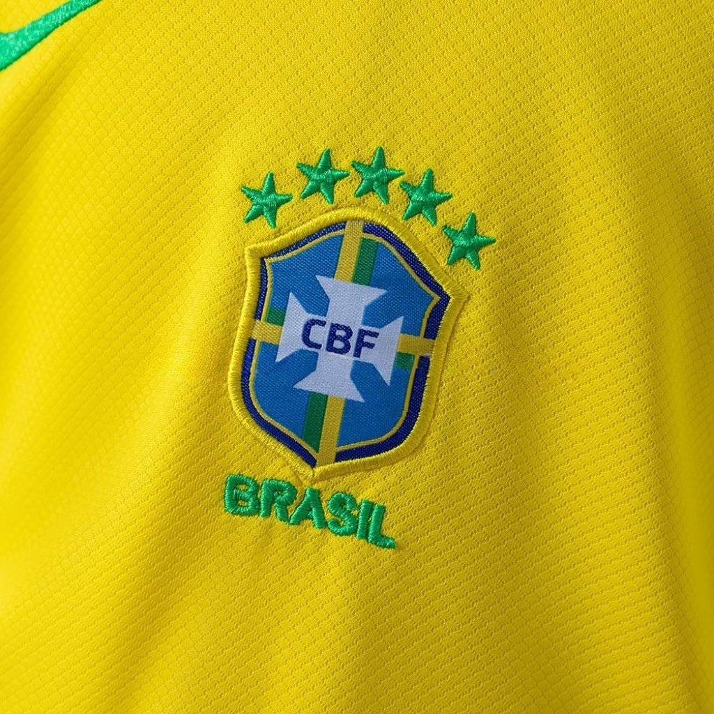2026 Brazil Home Kids Size Kit from FootballPrestige.com - Premium Football Kits