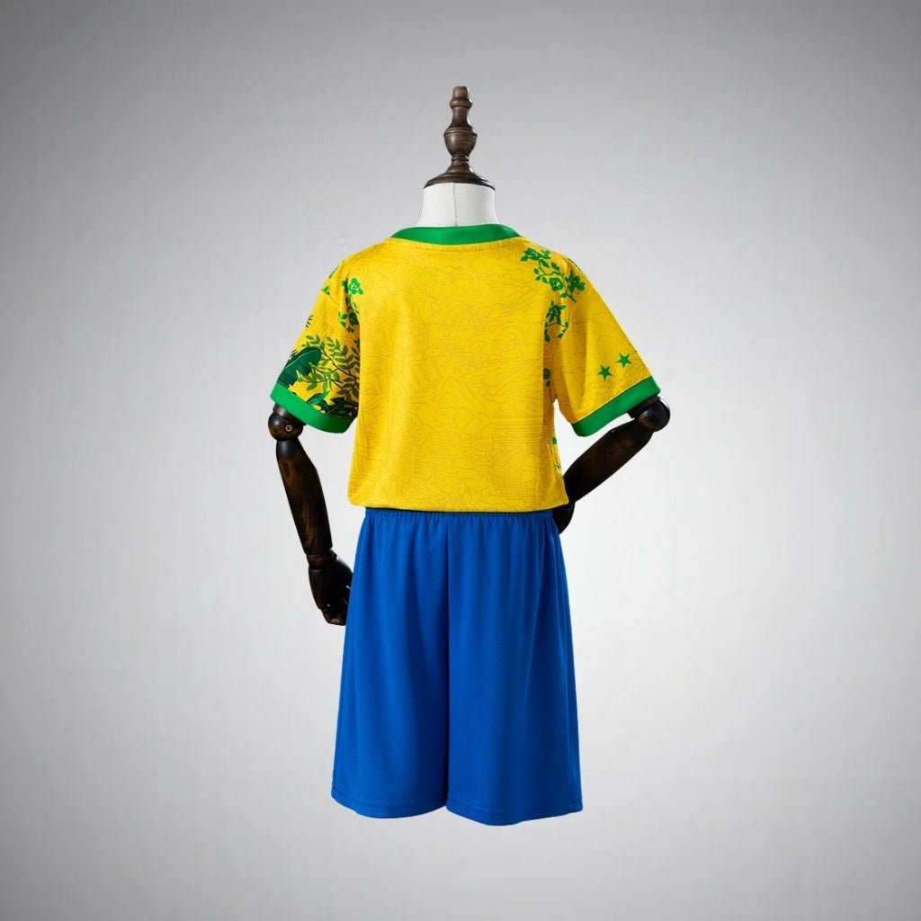 2026 Brazil "Rio Wings" Kids Size Kit from FootballPrestige.com - Premium Football Kits