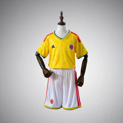 2026 Colombia Home Kids Size Kit from FootballPrestige.com - Premium Football Kits