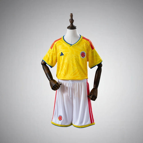 2026 Colombia Home Kids Size Kit from FootballPrestige.com - Premium Football Kits