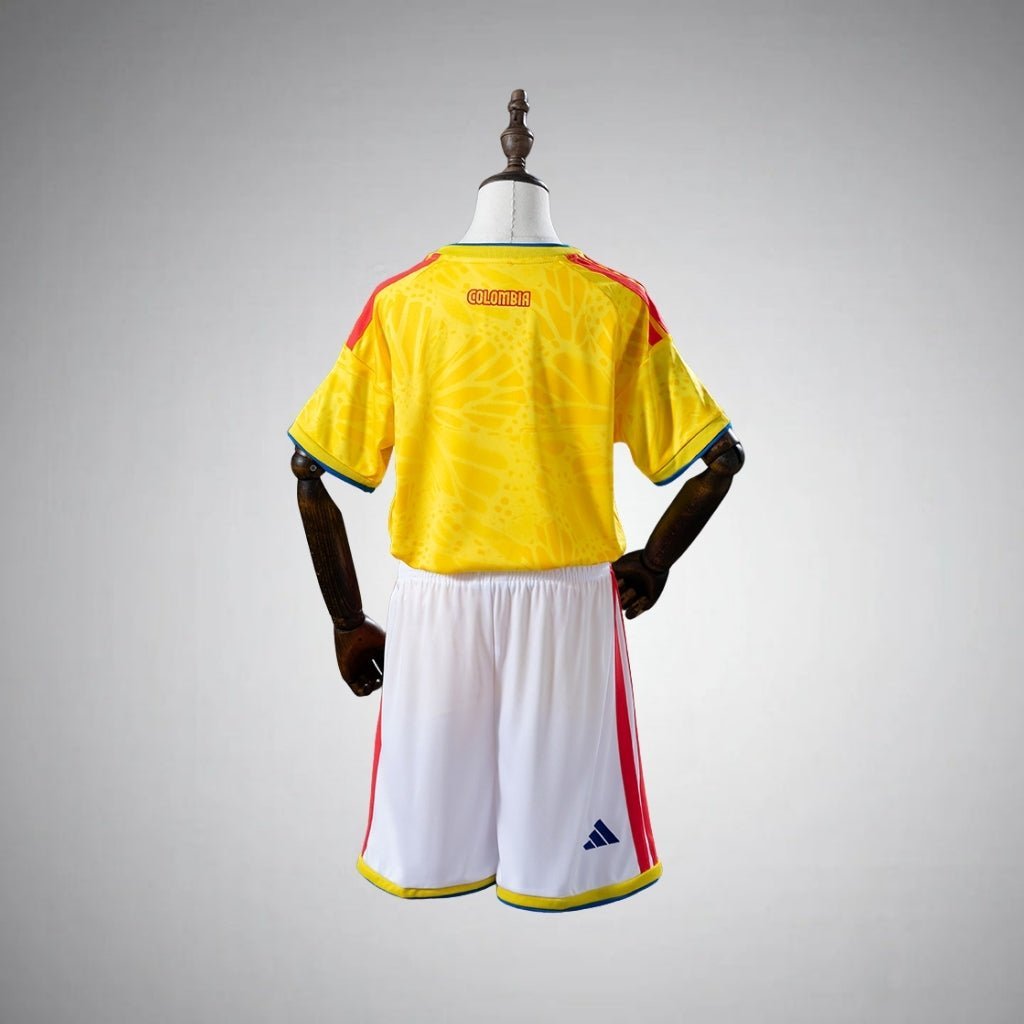 2026 Colombia Home Kids Size Kit from FootballPrestige.com - Premium Football Kits