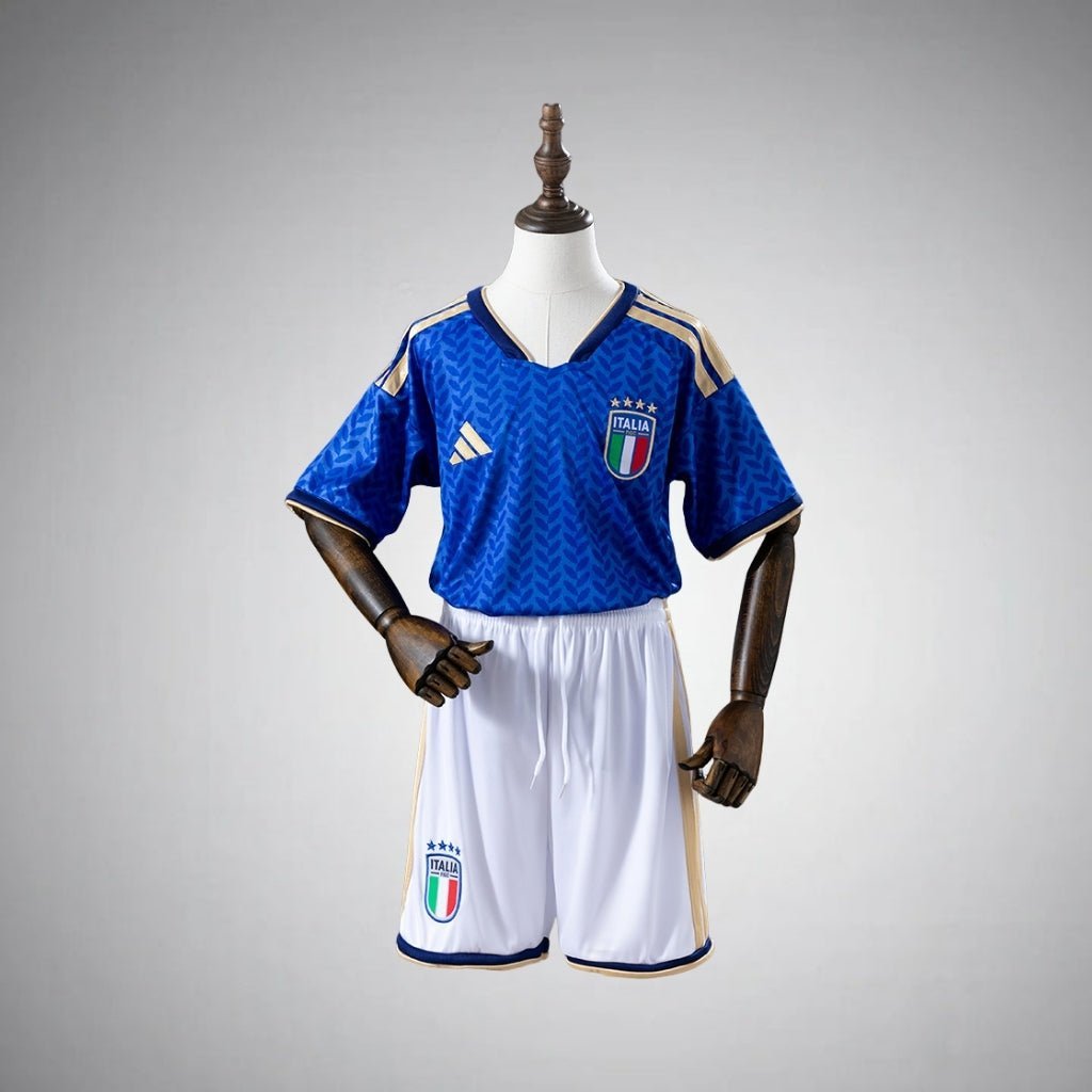 2026 Italy Home Kids Size Kit from FootballPrestige.com - Premium Football Kits