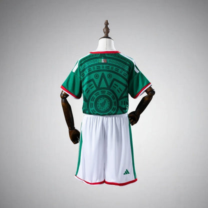 2026 Mexico Home Kids Size Kit from FootballPrestige.com - Premium Football Kits