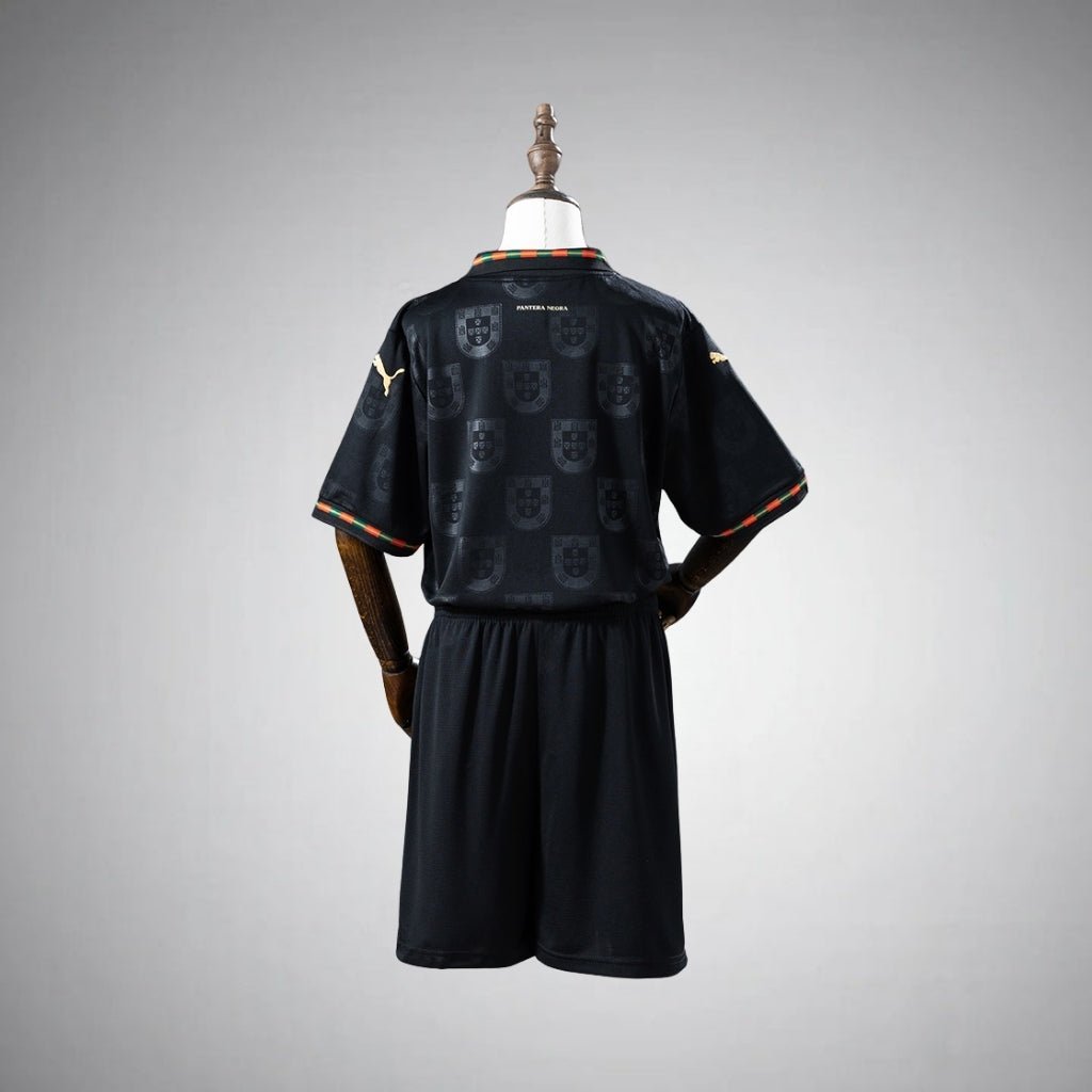 2026 Portugal "Black Panther" Kids Size Kit from FootballPrestige.com - Premium Football Kits