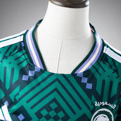 2026 Saudi Arabia Home Kids Size Kit from FootballPrestige.com - Premium Football Kits