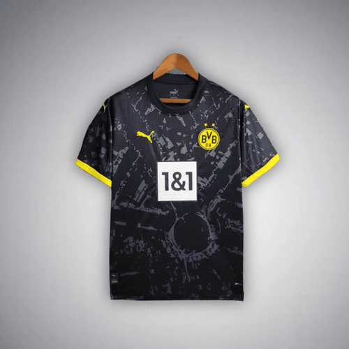 23/24 Borussia Dortmund Away Kit from FootballPrestige.com - Premium Football Kits