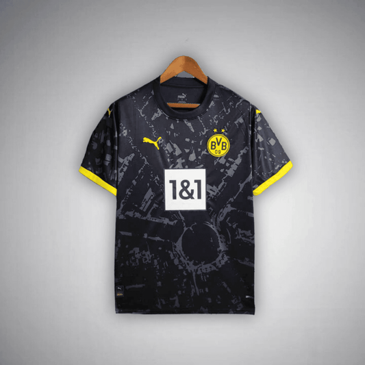 23/24 Borussia Dortmund Away Kit from FootballPrestige.com - Premium Football Kits