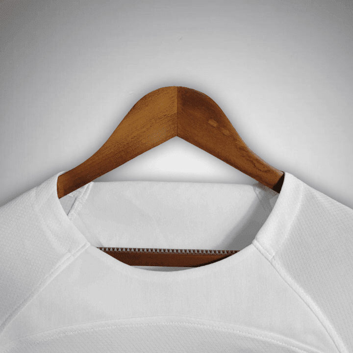 23/24 FC Barcelona White Long Sleeve Away Kit from FootballPrestige.com - Premium Football Kits