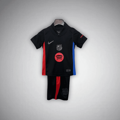 24/25 FC Barcelona Away Kids Size Kit from FootballPrestige.com - Premium Football Kits
