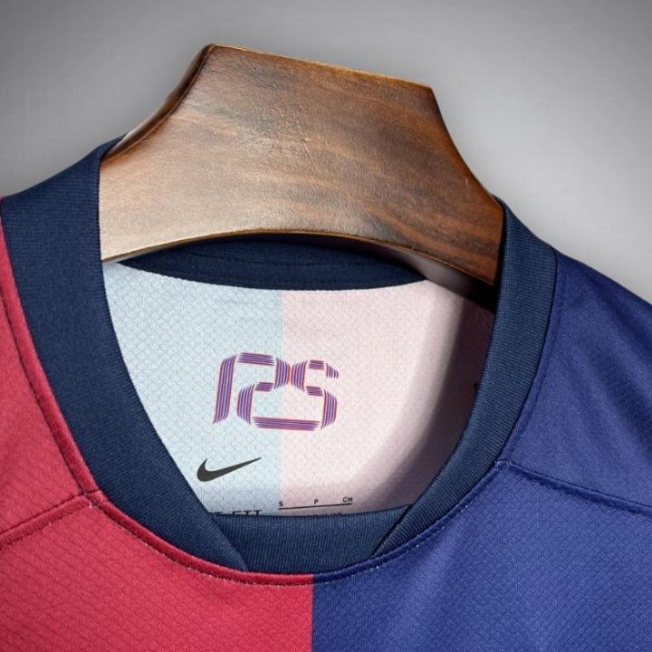 24/25 FC Barcelona Home Premium Kit from FootballPrestige.com - Premium Football Kits