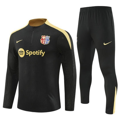 24/25 FC Barcelona Training Gold Tracksuit from FootballPrestige.com - Premium Football Kits