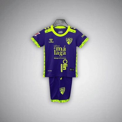 24/25 Málaga Away Kids Size Kit from FootballPrestige.com - Premium Football Kits