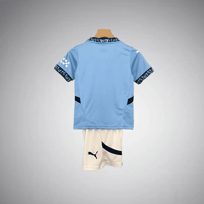 24/25 Manchester City Home Kids Size Kit from FootballPrestige.com - Premium Football Kits