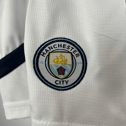 24/25 Manchester City Home Kids Size Kit from FootballPrestige.com - Premium Football Kits