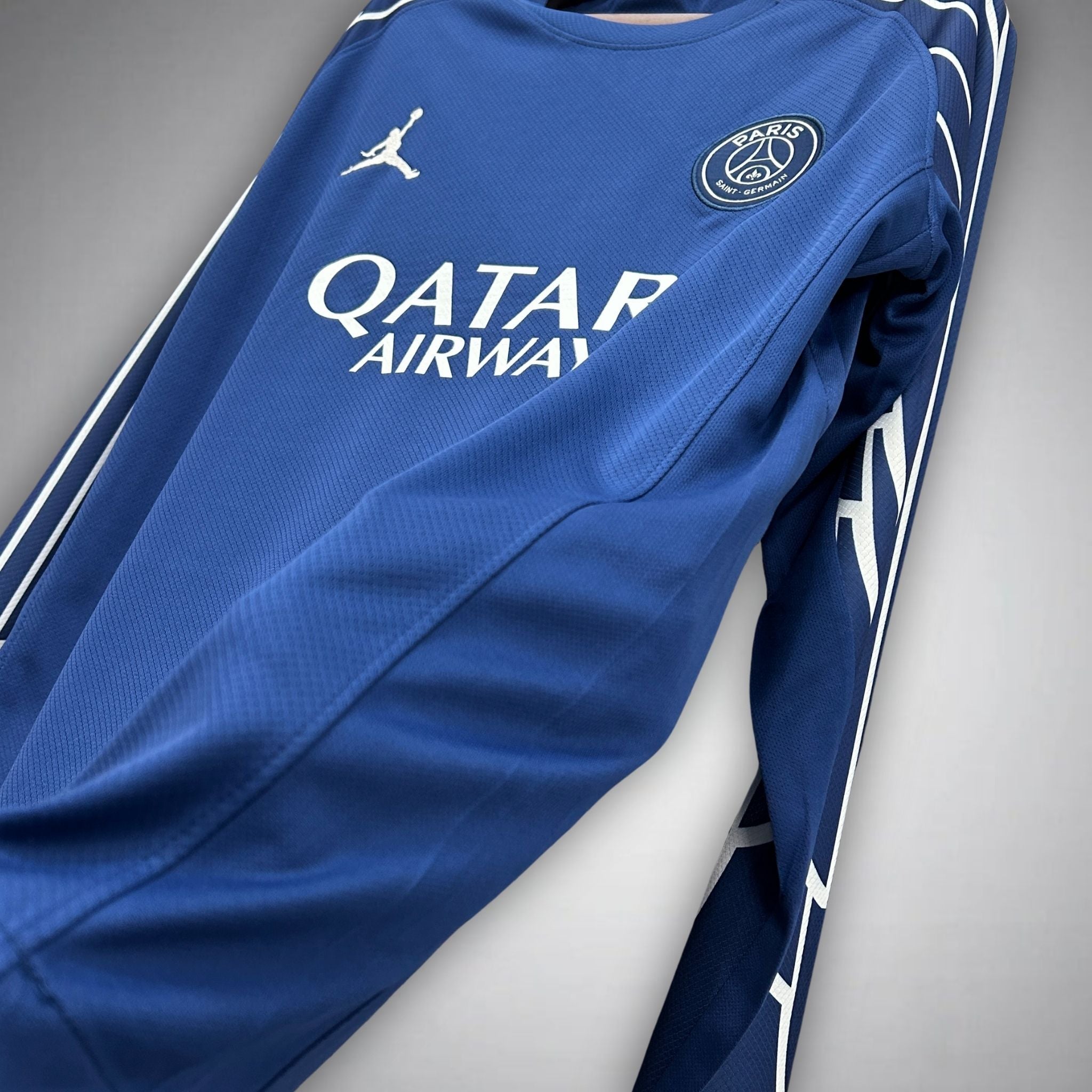 24/25 PSG x Jordan 4th Long Sleeve Kit from FootballPrestige.com - Premium Football Kits