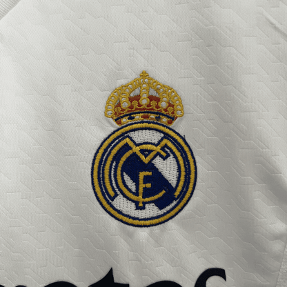 24/25 Real Madrid Home Kids Size Kit from FootballPrestige.com - Premium Football Kits