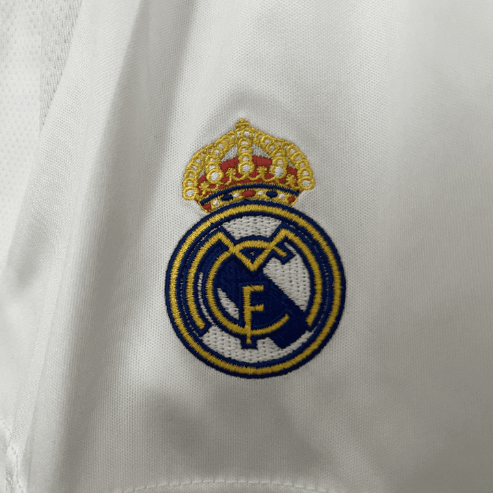 24/25 Real Madrid Home Kids Size Kit from FootballPrestige.com - Premium Football Kits