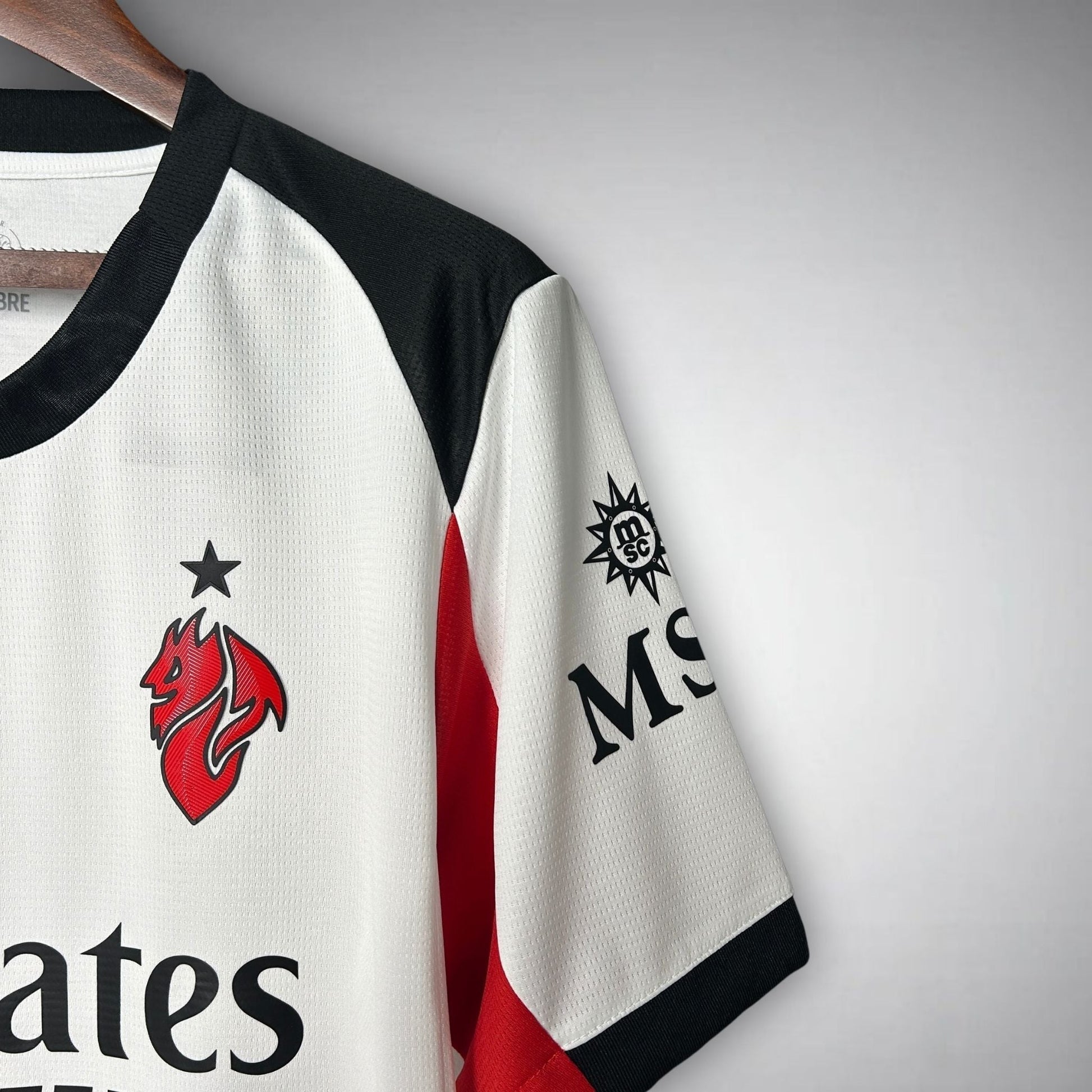 25/26 AC Milan Away Kit from FootballPrestige.com - Premium Football Kits