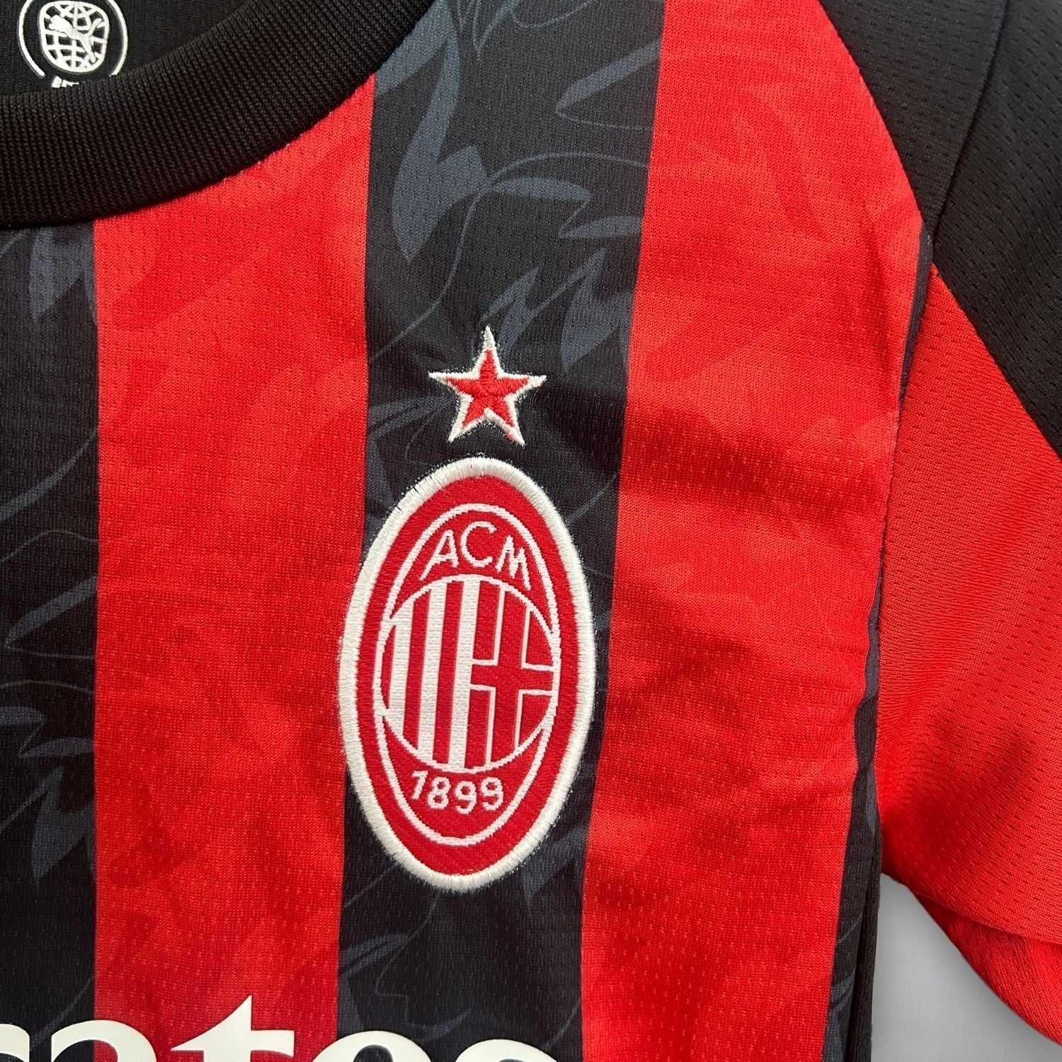25/26 AC Milan Home Kids Size Kit from FootballPrestige.com - Premium Football Kits