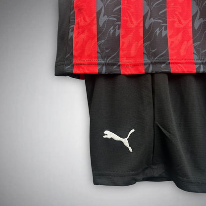 25/26 AC Milan Home Kids Size Kit from FootballPrestige.com - Premium Football Kits
