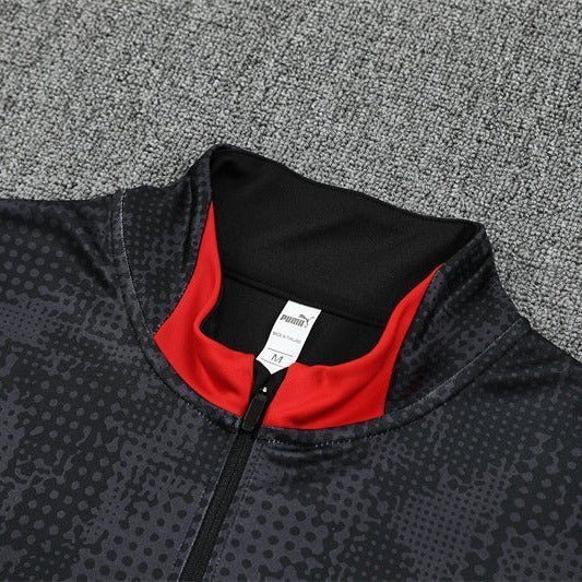 25/26 AC Milan Training Black Tracksuit from FootballPrestige.com - Premium Football Kits