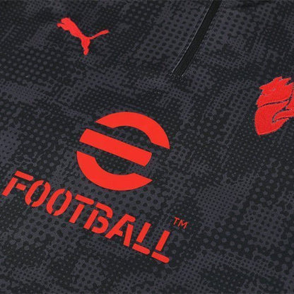 25/26 AC Milan Training Black Tracksuit from FootballPrestige.com - Premium Football Kits