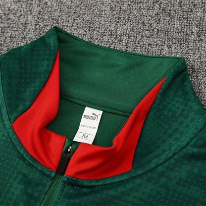 25/26 AC Milan Training Green Kids Size Tracksuit from FootballPrestige.com - Premium Football Kits