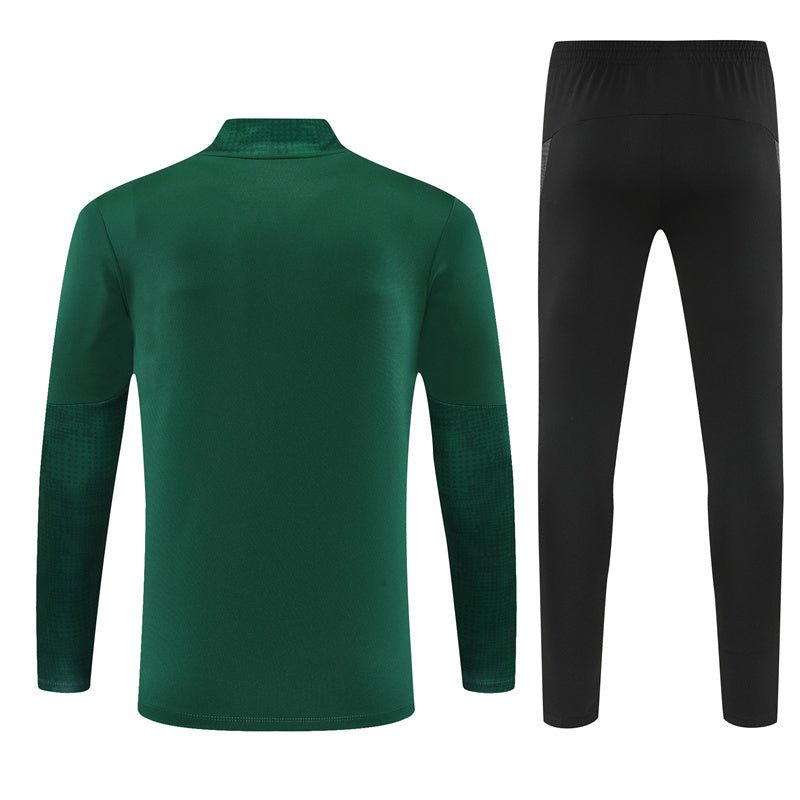 25/26 AC Milan Training Green Kids Size Tracksuit from FootballPrestige.com - Premium Football Kits
